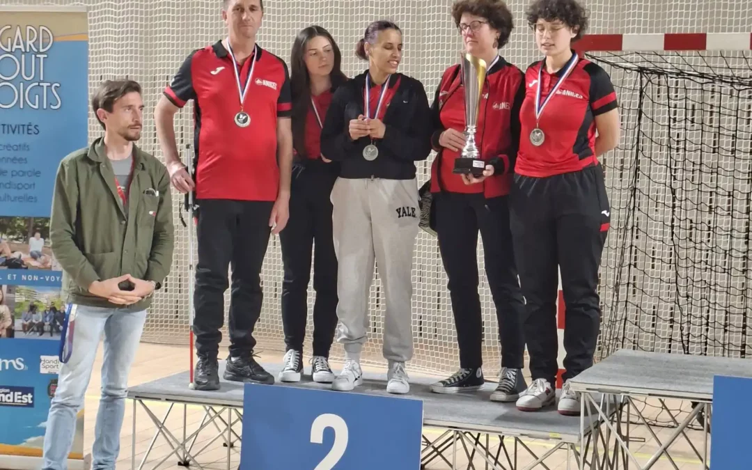 Torball-féminin-podium-handisport-compétition-©anices